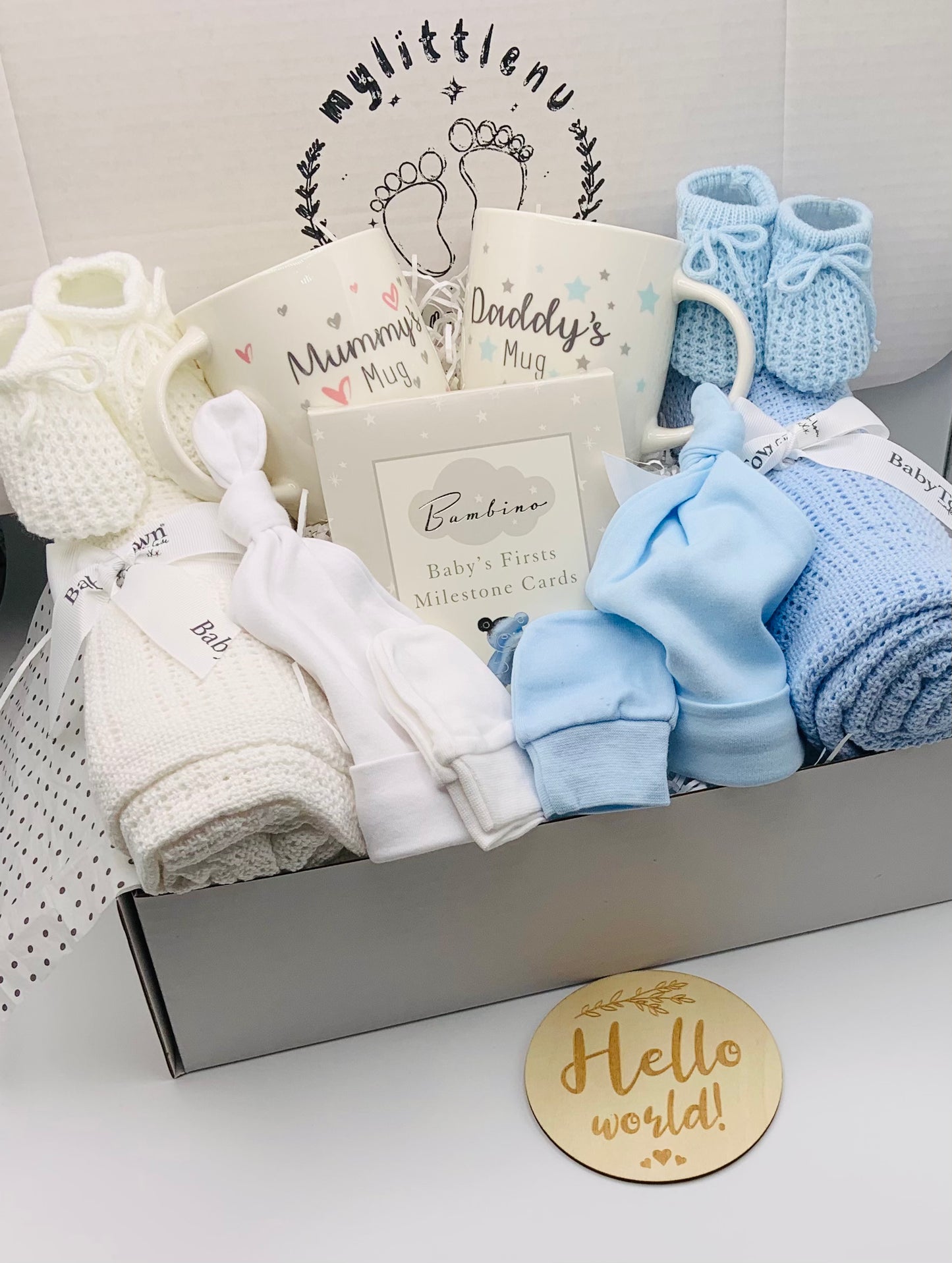 Baby Twin Gift Box - The White Pair
