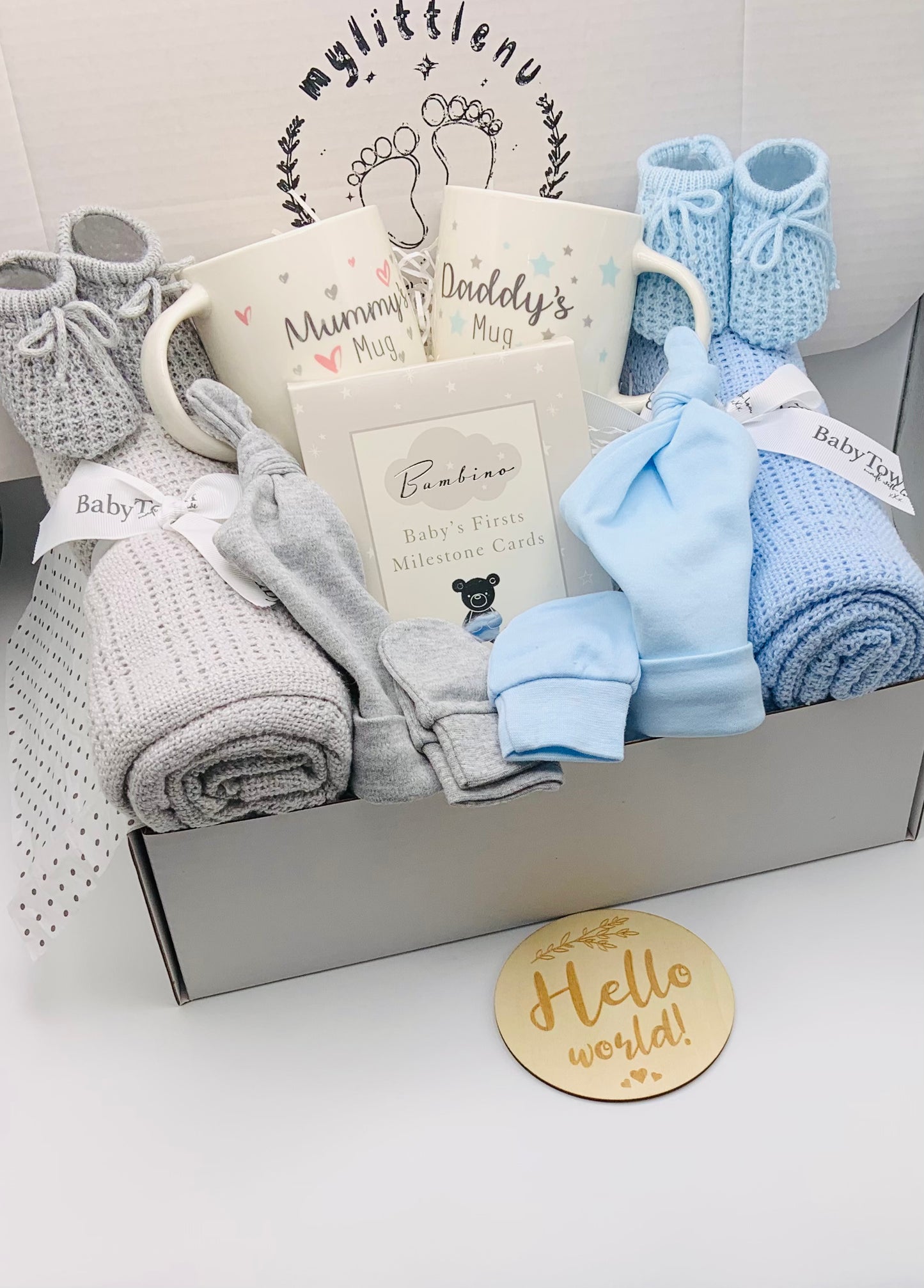 Baby Twin Gift Box - The Grey Pair