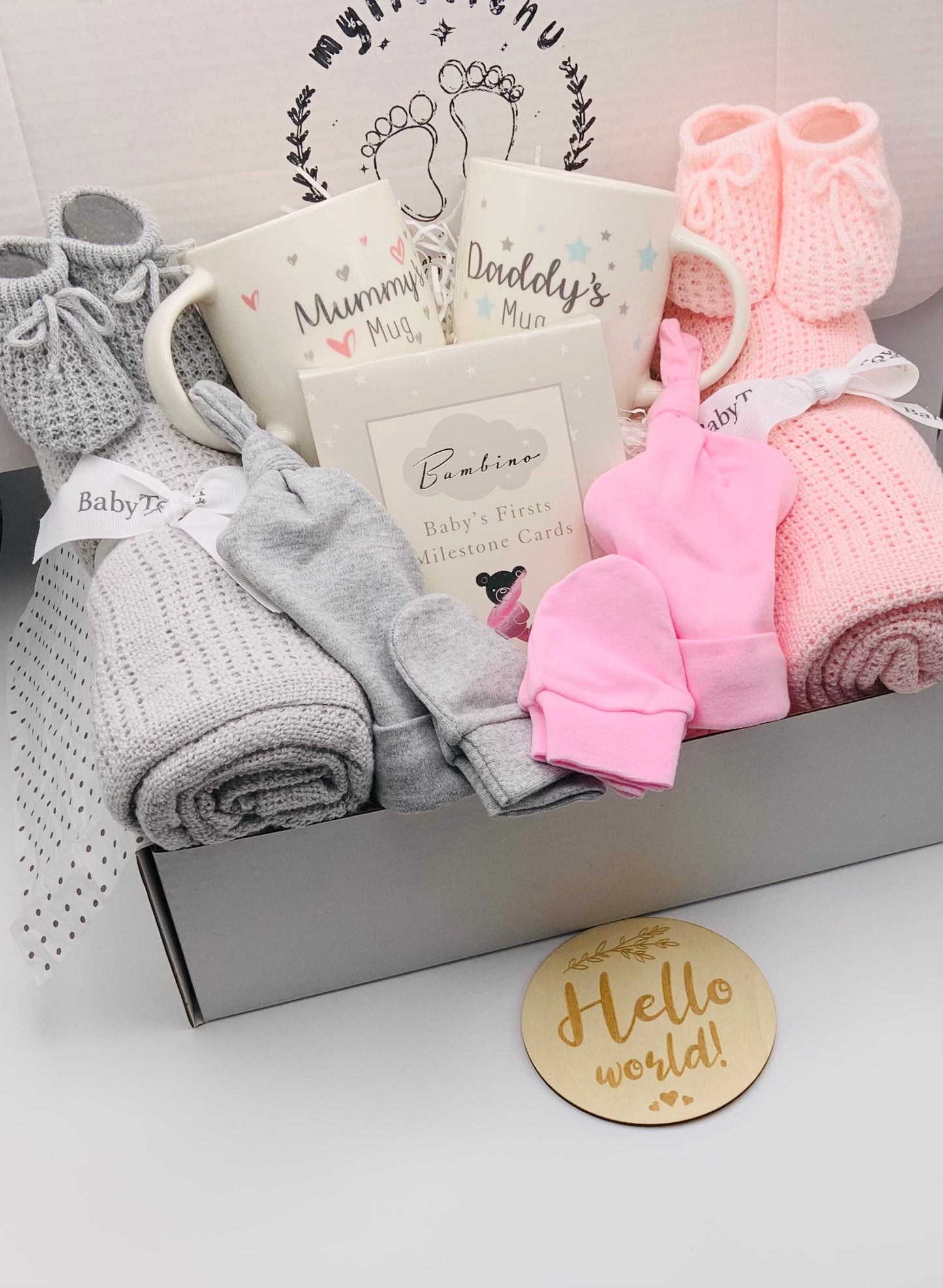 Baby Twin Gift Box - The Grey Pair
