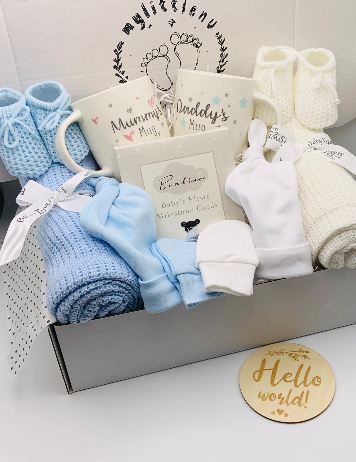 Baby Twin Gift Box - The Blue Pair