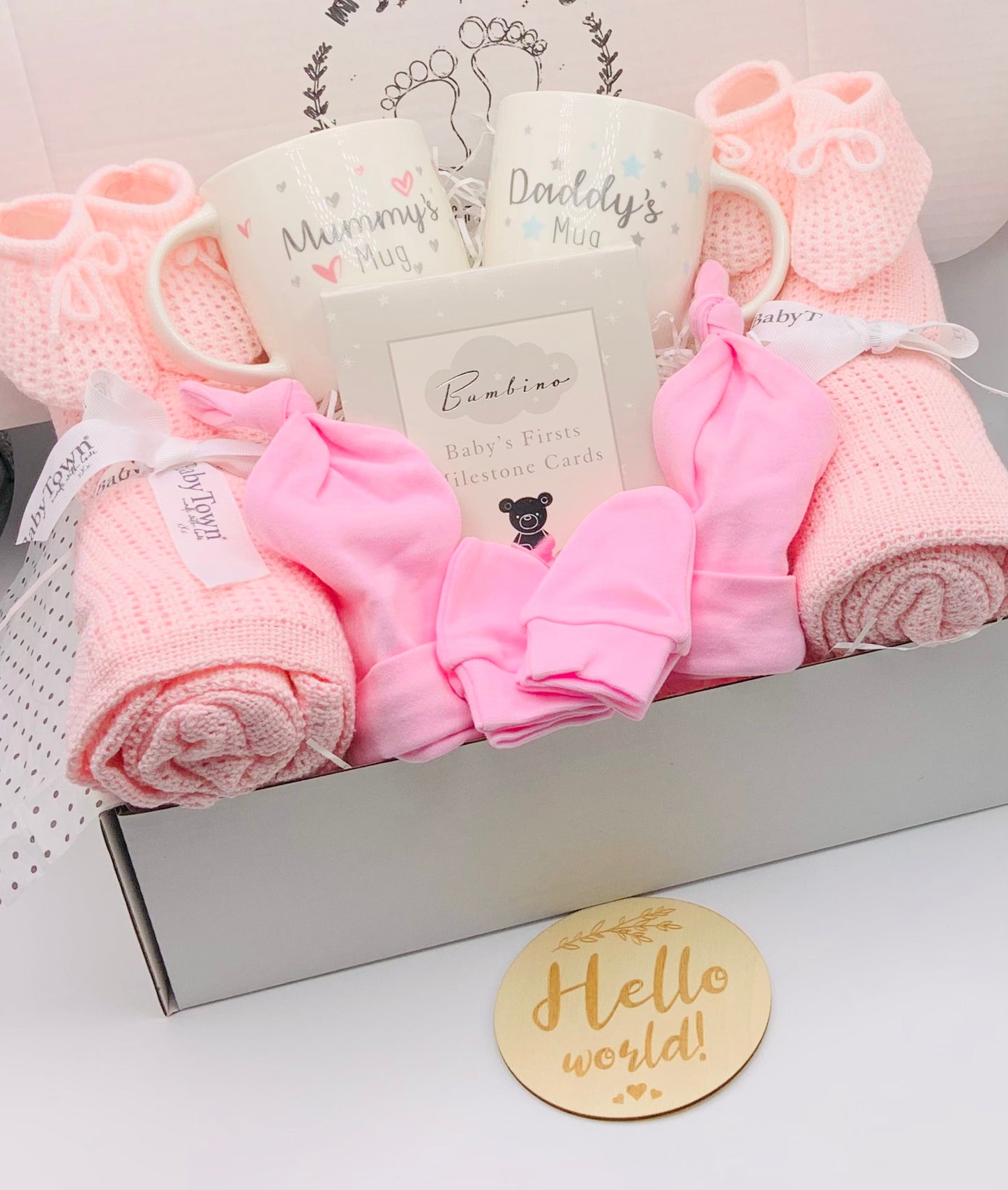 Baby Twin Gift Box - The Pink Pair