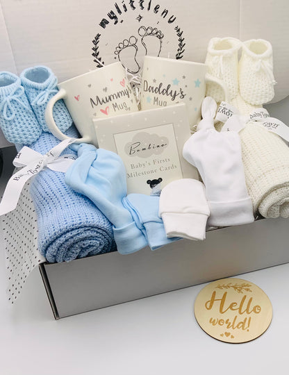Baby Twin Gift Box - The Blue Pair