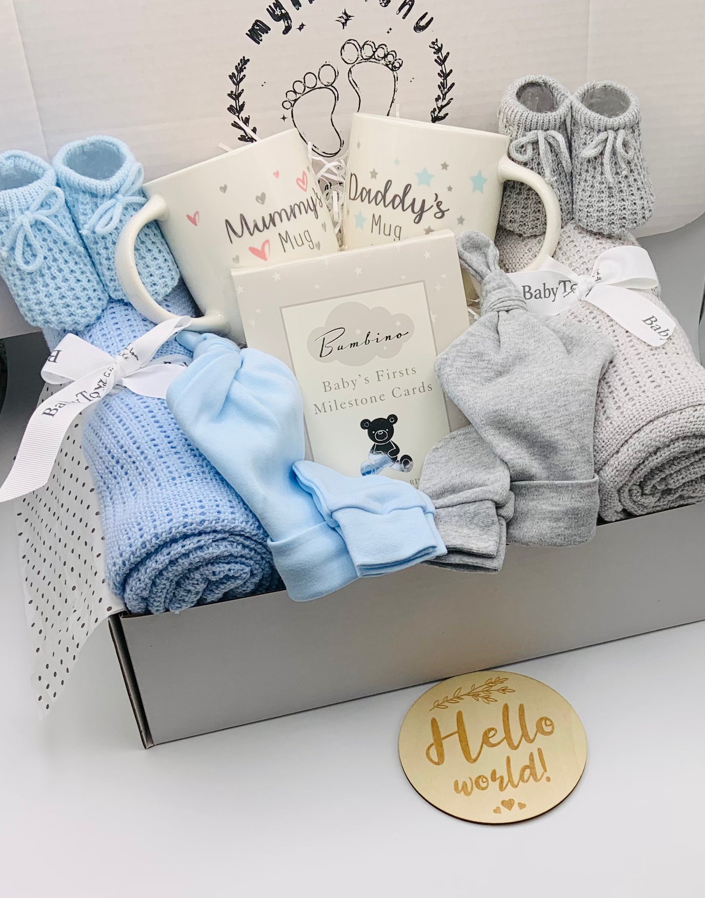 Baby Twin Gift Box - The Blue Pair