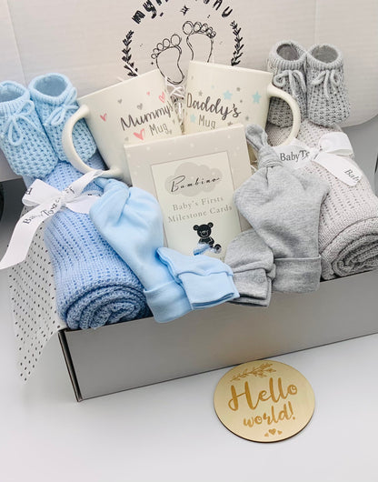 Baby Twin Gift Box - The Blue Pair