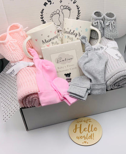 Baby Twin Gift Box - The Pink Pair