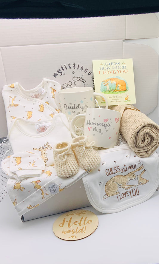 Deluxe Guess How Much I Love You Unisex Baby Hamper