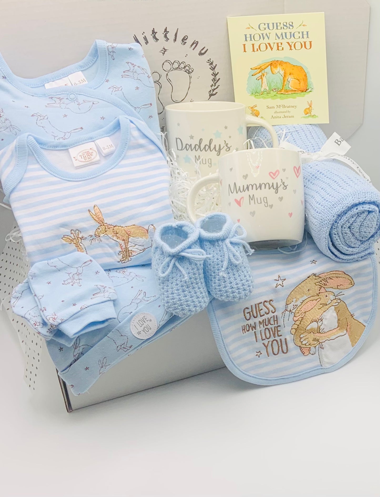 Deluxe Guess How Much I Love You Baby Boy Hamper