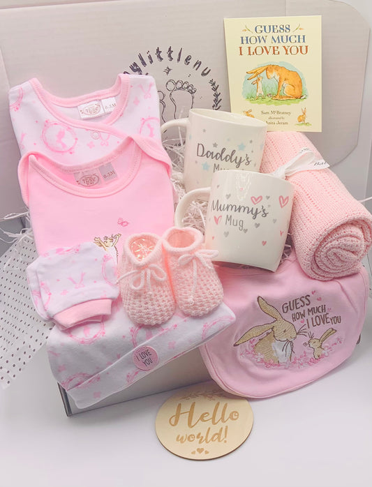Deluxe Guess How Much I Love You Baby Girl Hamper